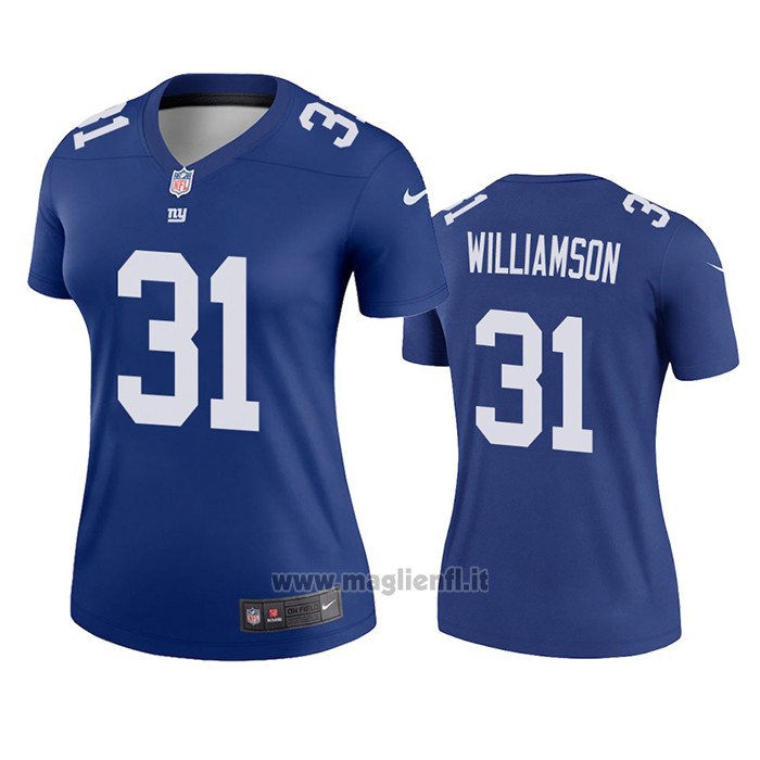 Maglia NFL Legend Donna New York Giants Chris Williamson Blu